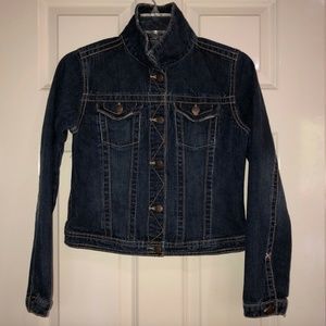 GAP Girls 1969 Crop Denim Blue Jean Jacket XXL 14